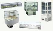 Aufsatzkühlvitrinen, Fleischkühlvitrinen, Einbauvitrinen, Kühlaufsätze, Sushikühlung, Tapaskühlung, Kühlvitrinen