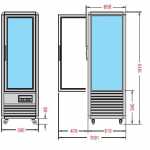 KBS Panoramavitrine Snelle 350 Q Silber