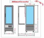 KBS Panoramavitrine Snelle 350 Q Praline Silber