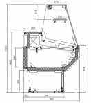 KBS Alfa 1290 Freik�hltheke mit gerader Frontscheibe
