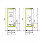 COOL Wandk�hlregal WK 180 inkl. Nachtrollo