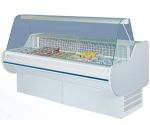 KBS Street 1500 / Farbe RAL 9010 wei� Freik�hltheke mit gebogene