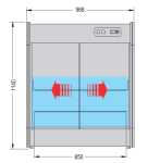 KBS Wandk�hlregal SPIO 101 Holz