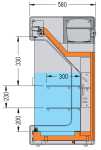 KBS Wandk�hlregal SPIO 101 Holz
