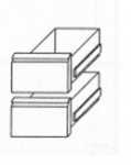 KBS K�hltischschubladensatz 1/2 + 1/2 GN 1/1, Mehrpreis statt T�