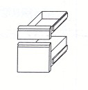 KBS K�hltischschubladensatz 1/3 + 2/3 GN 1/1, Mehrpreis statt T�