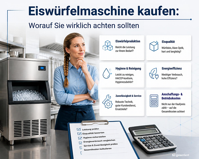Eiswürfelmaschine für die Gastronomie: Worauf Sie wirklich achten sollten