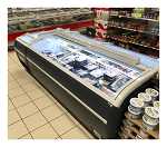 Tefcold Supermarkt-Kühler/Gefriertruhe in Anthrazit TWIN 220A-CF