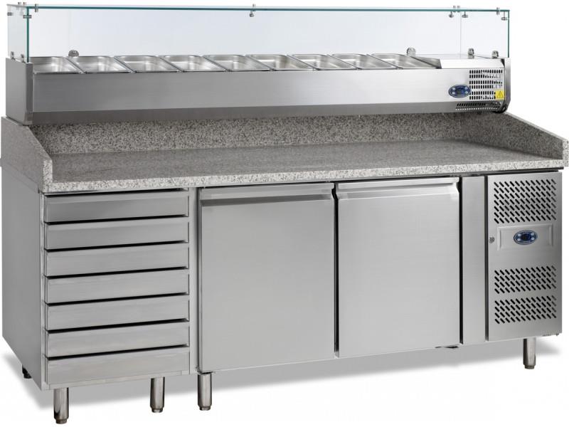 Bild 1: Esta Pizza-Tisch aus Edelstahl - PIZ 1310