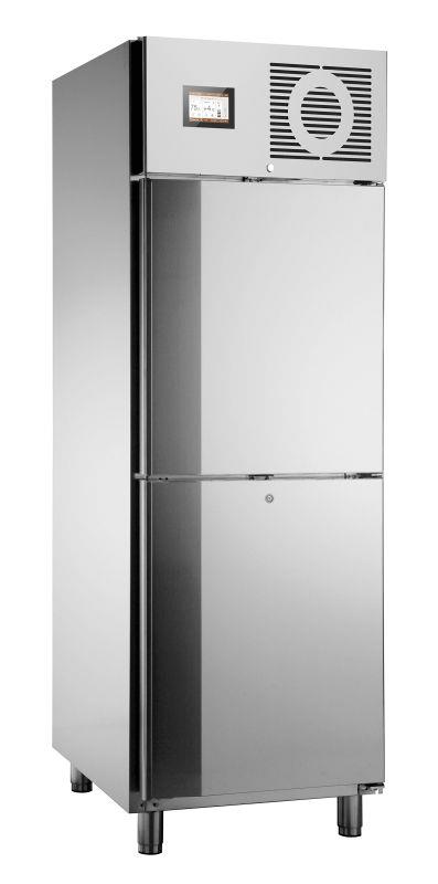 Bild 1: KBS Edelstahlkühlschrank KU 726 2türig