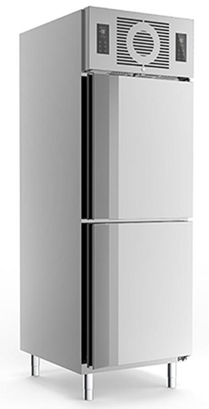 Bild 1: KBS Friulinox Edelstahlkühlschrank KU 725 2 türig mit Trennwand