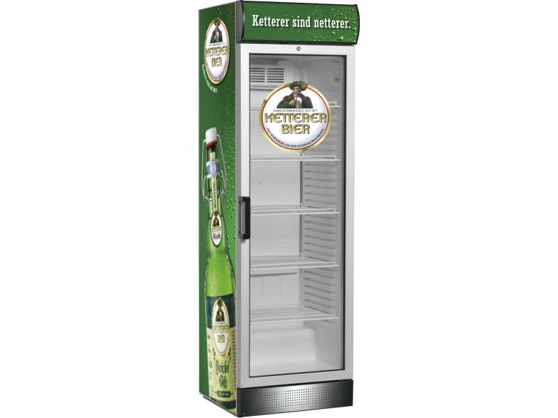 Bild 3: Esta Kühlschrank mit Glastür und Leuchtaufsatz - L 372 GL LED