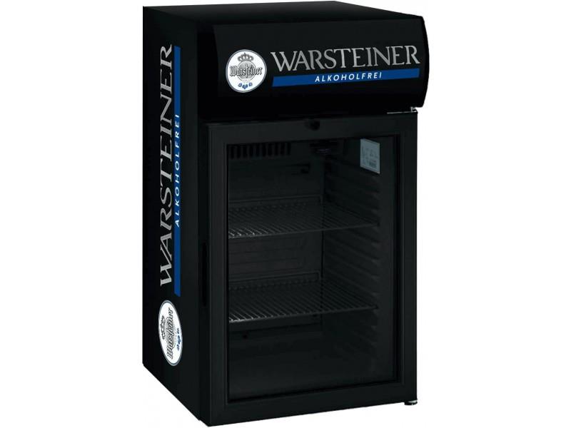 Bild 3: Esta Kühlschrank mit Glastür und Leuchtaufsatz - L 80 GLSS LED