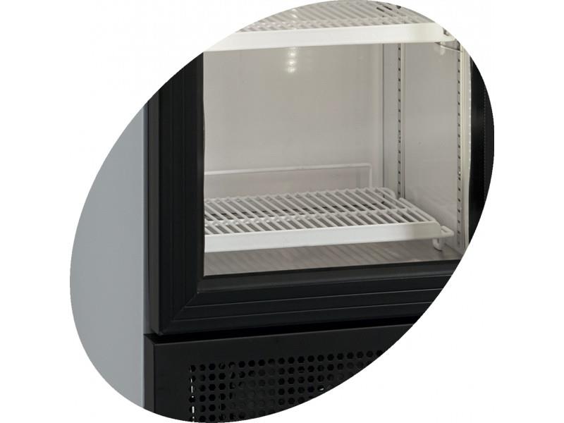 Bild 3: Esta Kühlschrank mit Glastür und Leuchtaufsatz - L 175 GL LED