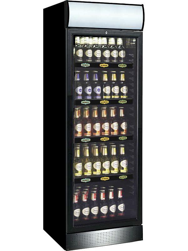 Bild 1: Esta Kühlschrank mit Glastür + Leuchtaufsatz - L 298 GLSSKh-Eco