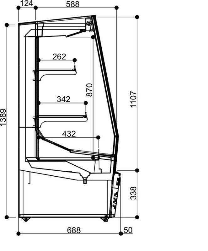 Bild 3: Iarp Wandkühlregal Joy 30-Lite