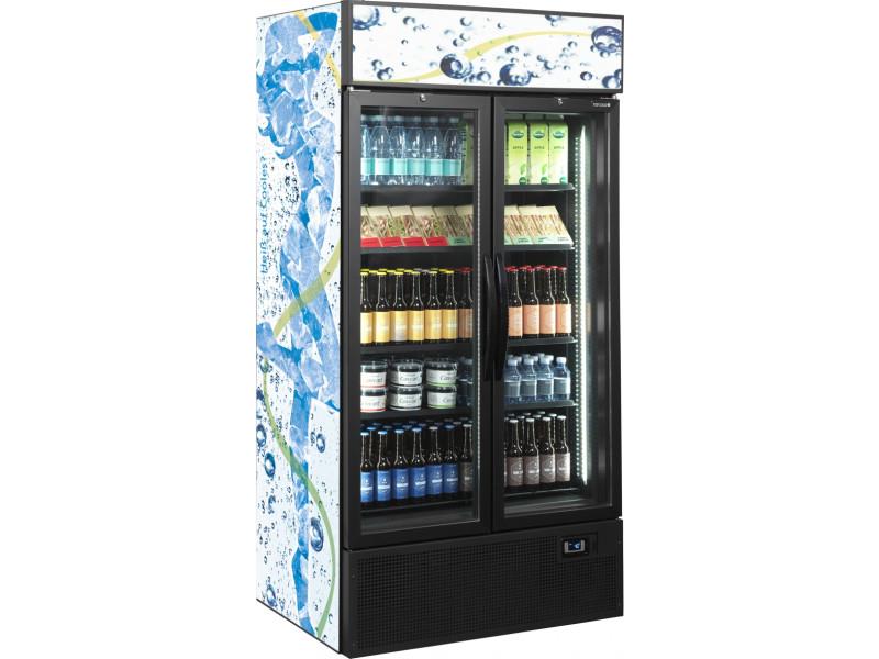 Bild 3: Esta Glastür-Kühlschrank mit Drehtüren HL 1000 GLSS