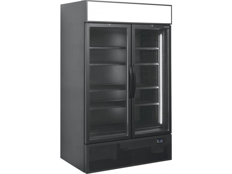 Bild 1: Esta Glastür-Kühlschrank mit Drehtüren HL 1200 GLSS