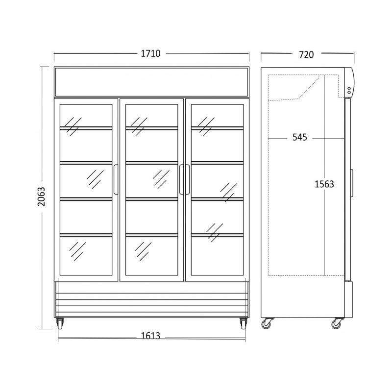 Bild 4: Esta Getränkekühlschrank HD 1502 GLSS