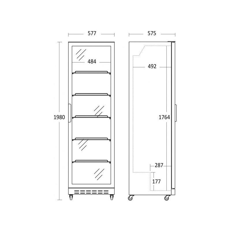 Bild 3: Esta Getränkekühlschrank SD 430-E Black