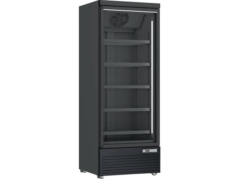 Bild 1: Esta Glastür Tiefkühlschrank DF-560BC-Black