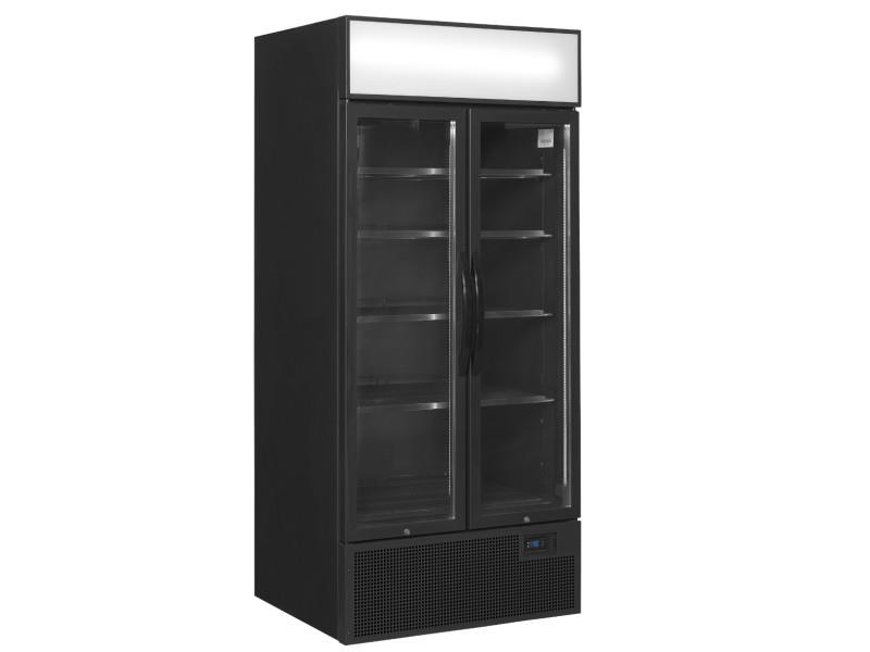 Bild 1: Esta Kühlschrank mit Glastüren HL 891 GLSS-Black