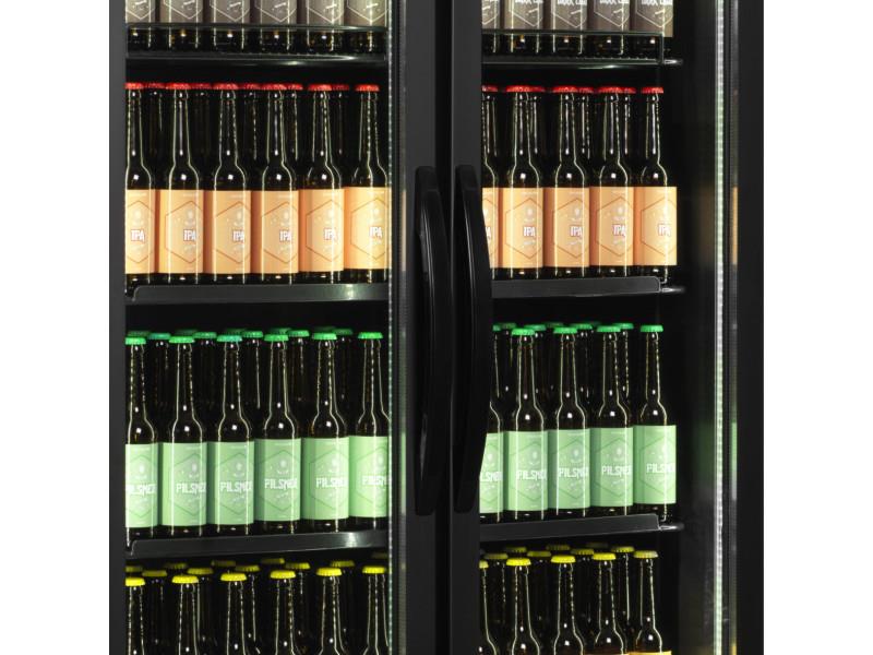 Bild 5: Esta Kühlschrank mit Glastüren HL 891 GLSS-Black