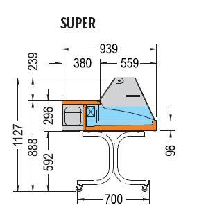Bild 4: KBS Mehrzweckvitrine Super 1250 gerade Scheibe