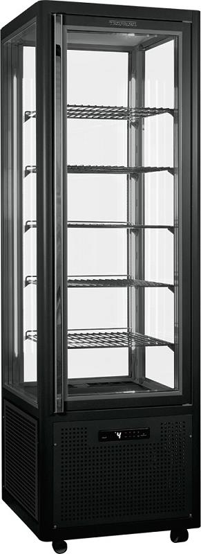 Bild 1: KBS Panoramavitrine Snelle 360 G LED Anthrazit mit 5 Rosten