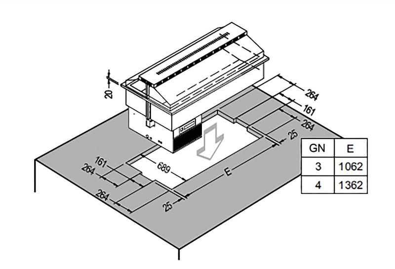Bild 2: KBS Einbaukühlwanne Sinfonia GN 3/1 S