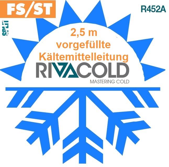 Bild 1: Rivacold 2,5m vorgefüllte Kältemittelleitung
