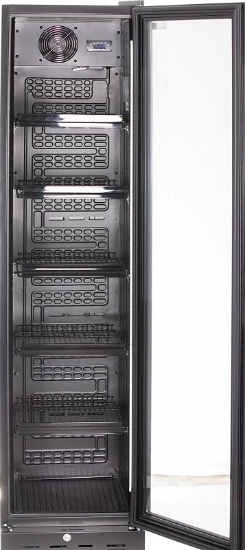 Bild 3: KBS Glastürkühlschrank 316 G Slim schwarz