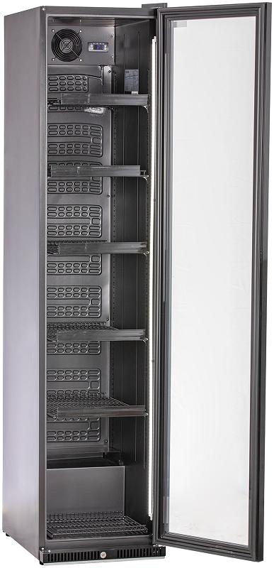 Bild 1: KBS Glastürkühlschrank 327 G Slim schwarz