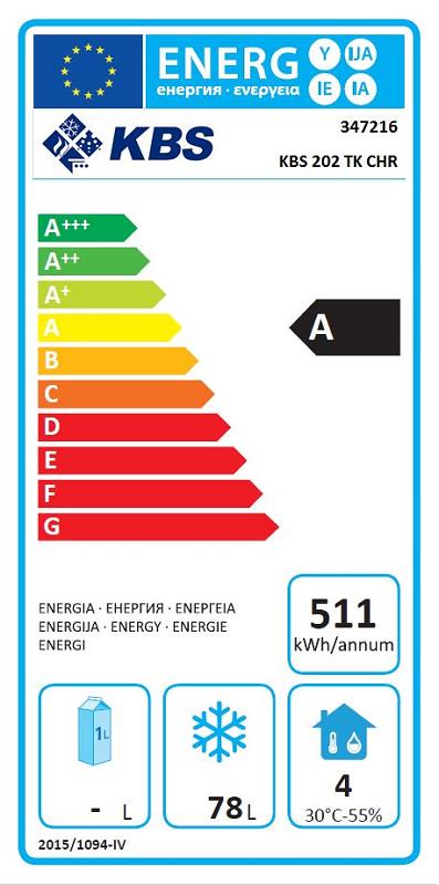 Bild 2: KBS Tiefkühlschrank KBS 202 TK CHR