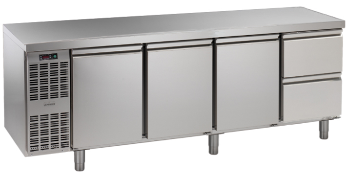 Bild 1: Nordcap Kühltisch, 4 Abteile CLM 4-7011 APL