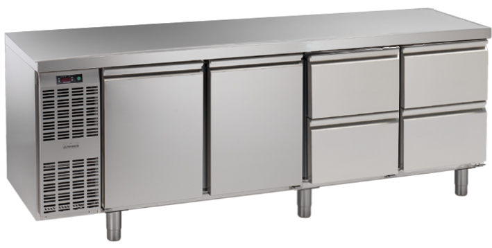 Bild 1: Nordcap Kühltisch, 4 Abteile CLM 4-7031 APL