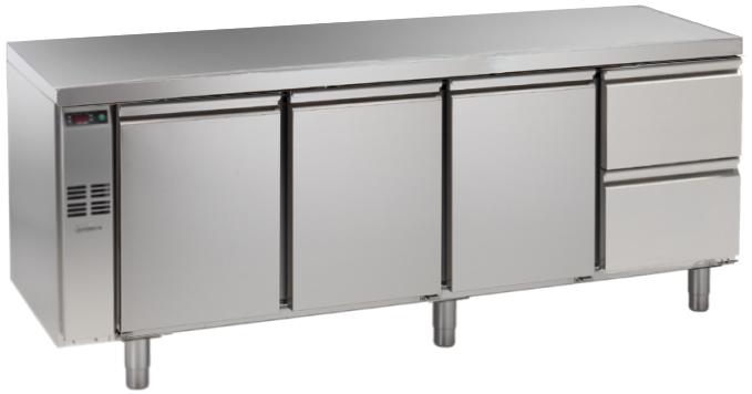 Bild 1: Nordcap Kühltisch, 4 Abteile CLO 4-7011 APL