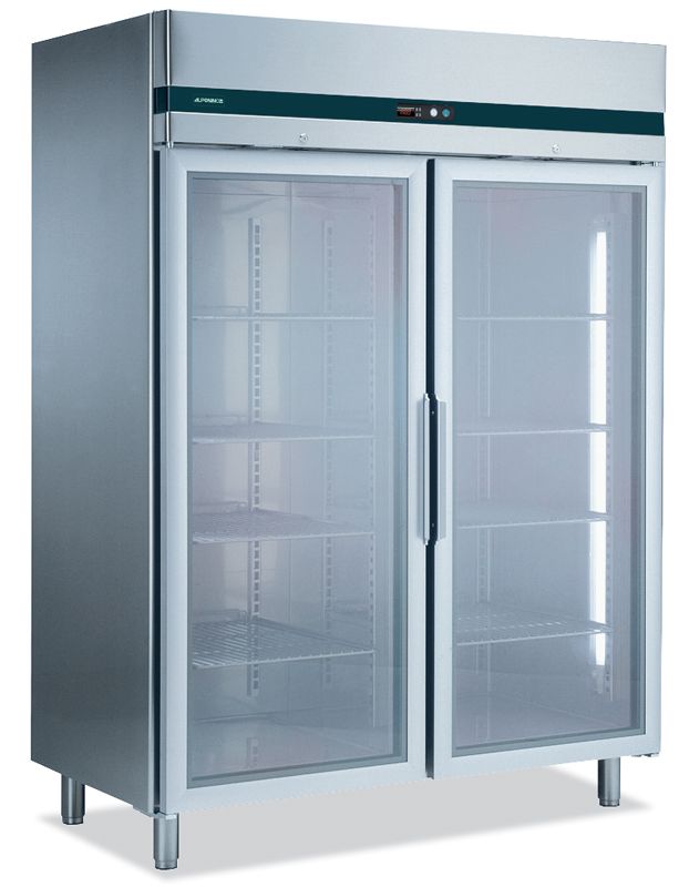 Bild 1: Nordcap Umluft-Gewerbekühlschrank KU 1401-G CNS