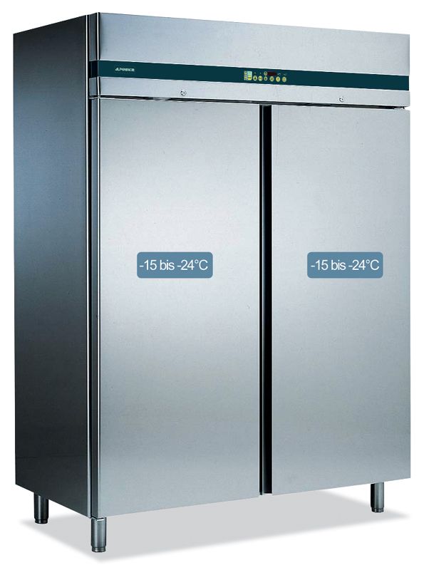 Bild 1: Nordcap Umluft-Gewerbetiefkühlschrank TKU 1401-CNS Green Line