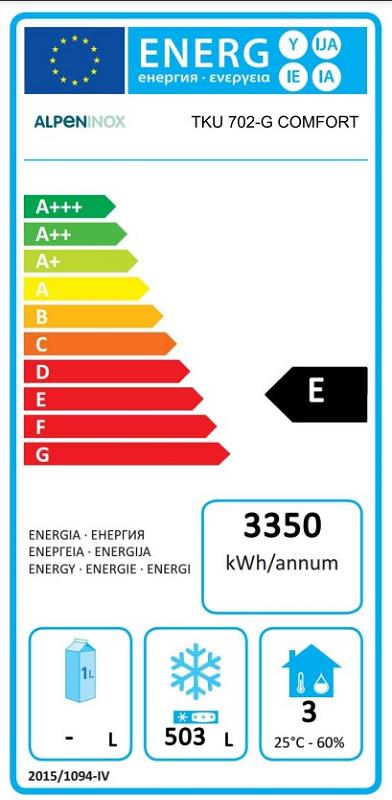 Bild 2: Nordcap Umluft-Gewerbetiefkühlschrank TKU 702-G Comfort