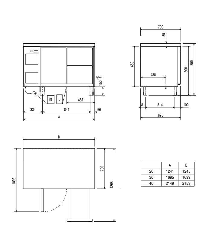 Bild 4: Nordcap Cool-Line Kühltisch KT-CL 1241 2T