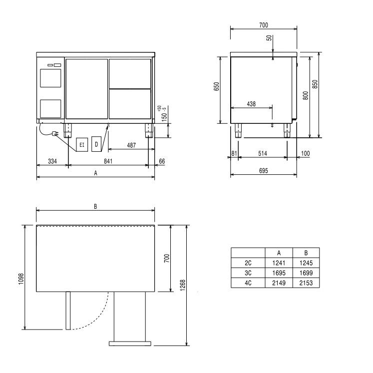 Bild 4: Nordcap Cool-Line Kühltisch KT-CL 1241 1T 2Z