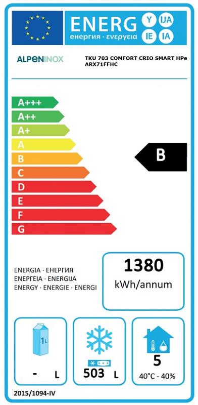 Bild 2: Nordcap Umluft-Gewerbetiefkühlschrank TKU 703 Comfort