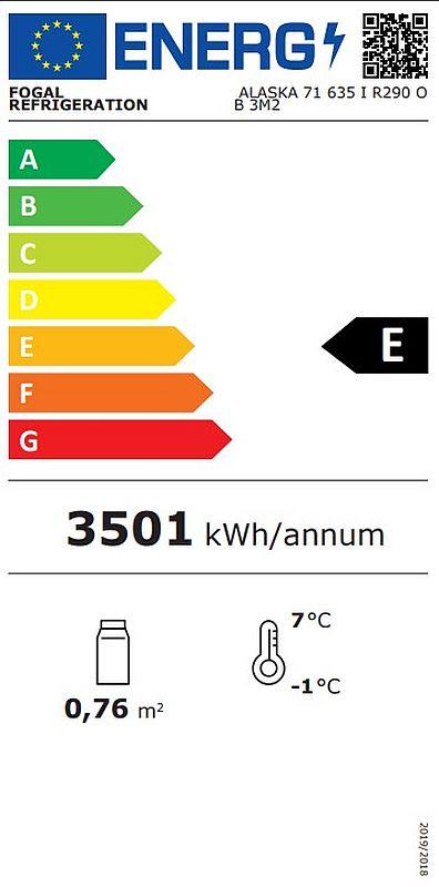 Bild 2: Nordcap Fogal Kühlregal Alaska 071 Slim Energy Black