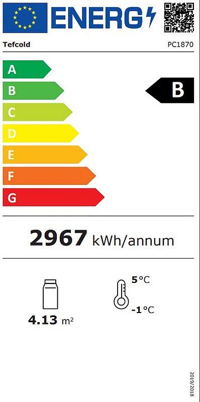 Bild 2: Nordcap Wandkühlregal mit 3 Drehtüren WKU 1870 BLACK