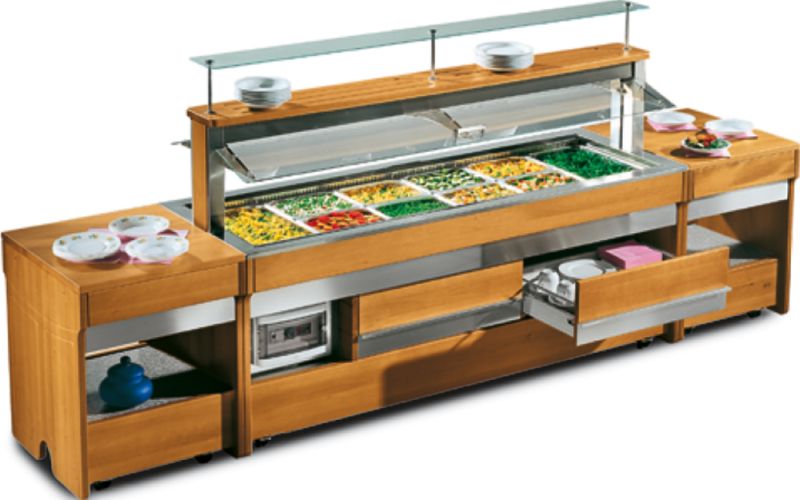 Bild 1: Nordcap Bain Marie TANGO BM-1400 LX Nussbaum dunkel