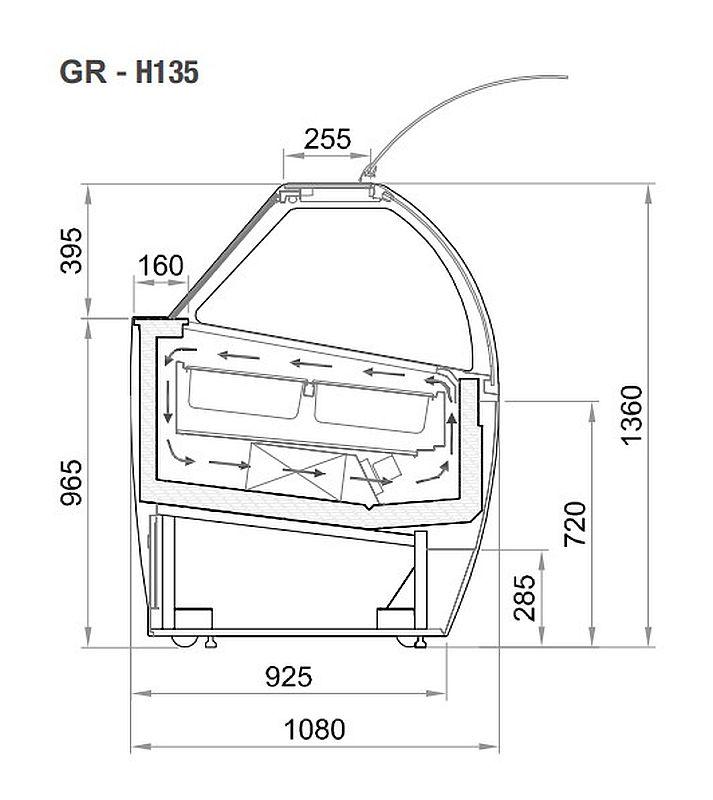 Bild 3: Nordcap Speiseeisvitrine Millennium 2.0 GR DT 220 H135