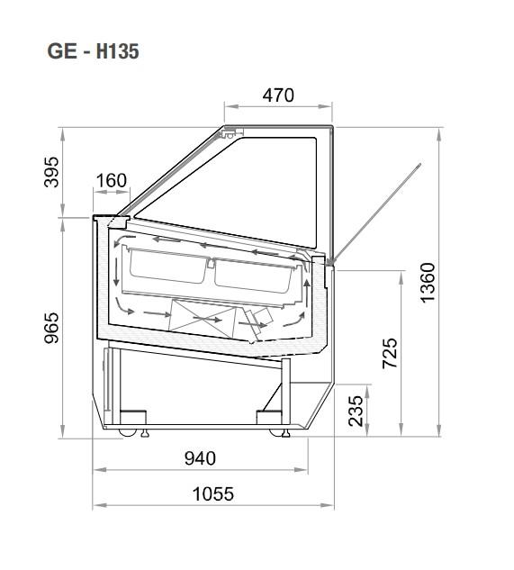 Bild 3: Nordcap Speiseeisvitrine Millennium 2.0 GE DT 155 H135