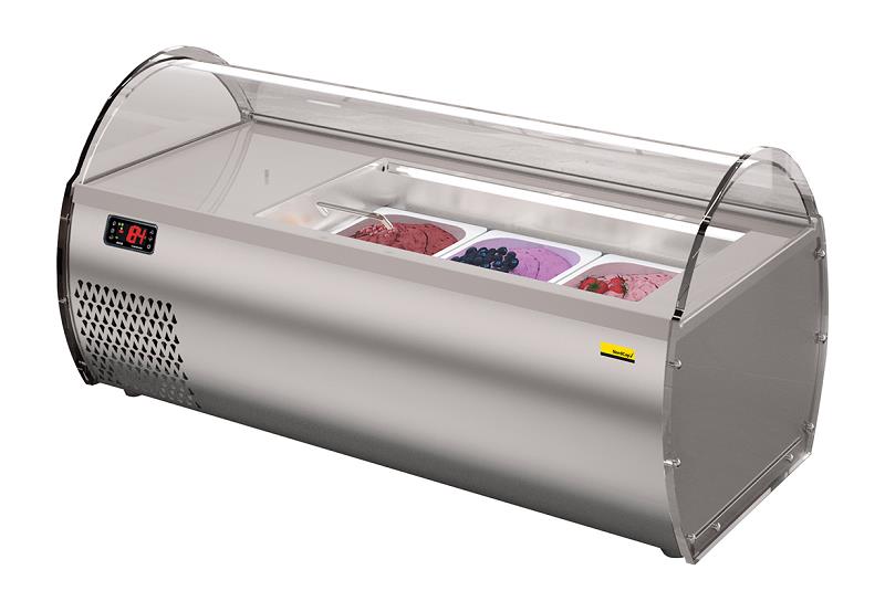 Bild 1: KBS Aufsatzvitrine für Speiseeis ASV Eis 3