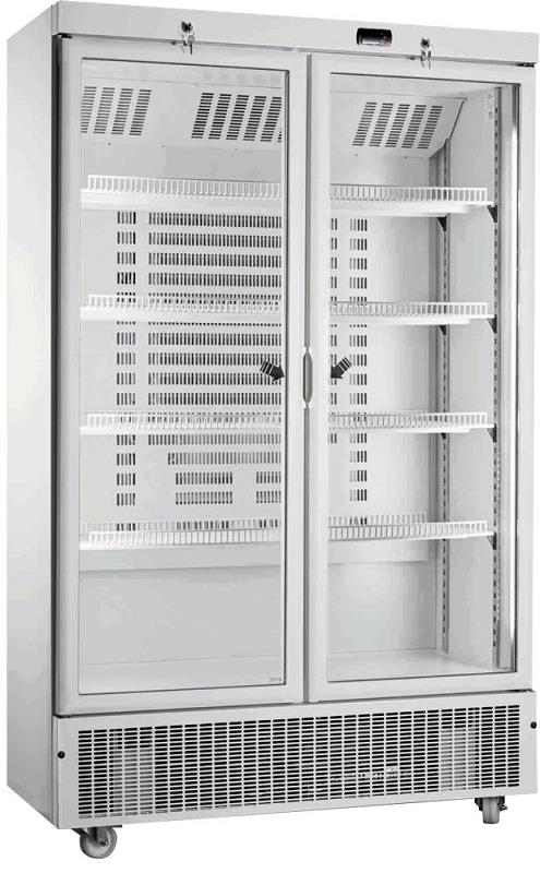 Bild 1: KBS Glastürkühlschrank KU 850-G mit Drehtüren